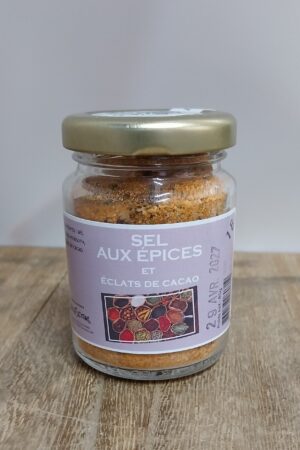 Sel aux épices et éclats de cacao