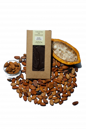 Tablette de Chocolat Noir Amandes