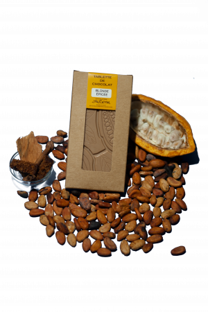 Tablette de Chocolat Blanc Blonde épicée