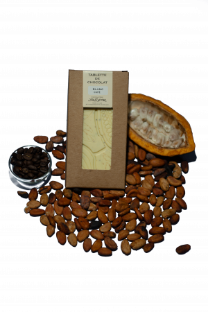 Tablette de Chocolat Blanc Café