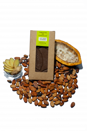 Tablette de Chocolat au lait et Kako Gingembre