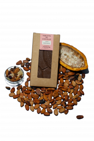 Tablette de chocolat Mendiant - Lait - Guadeloupe