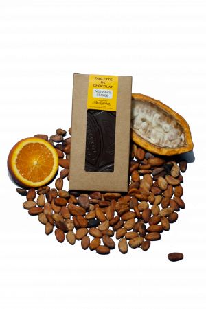 Tablette de Chocolat Noir Orange
